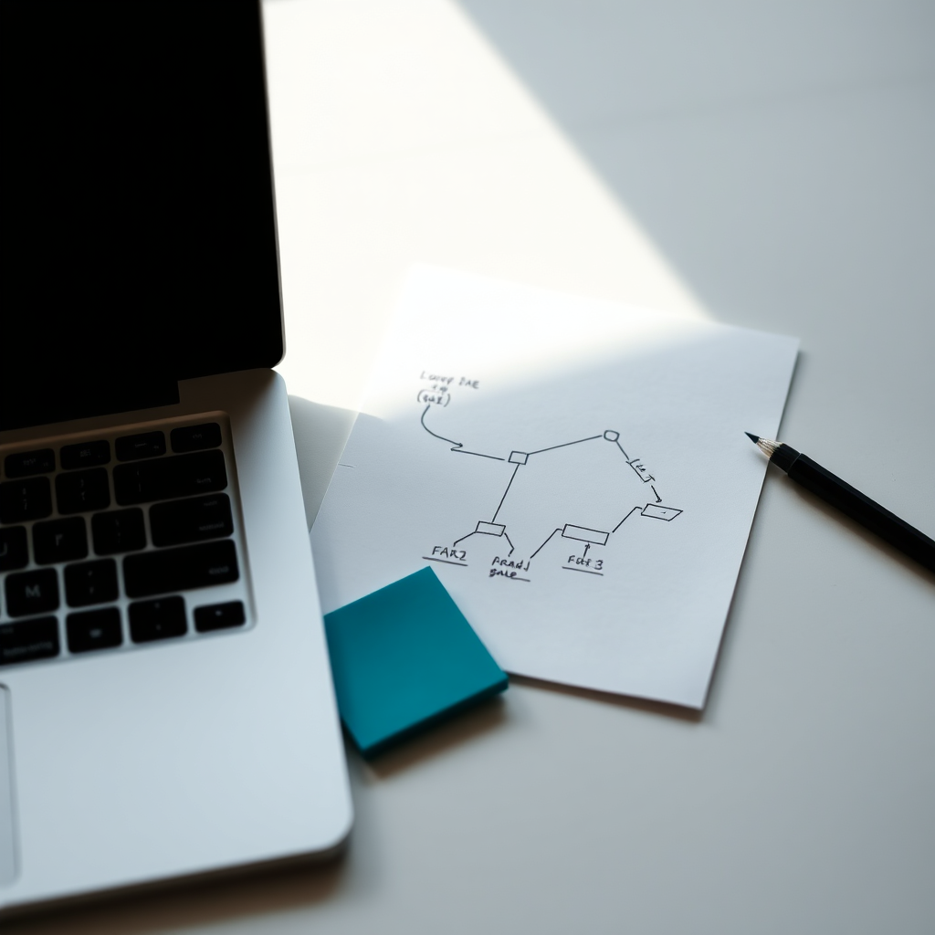 Minimal workspace suggesting an AI workflow
