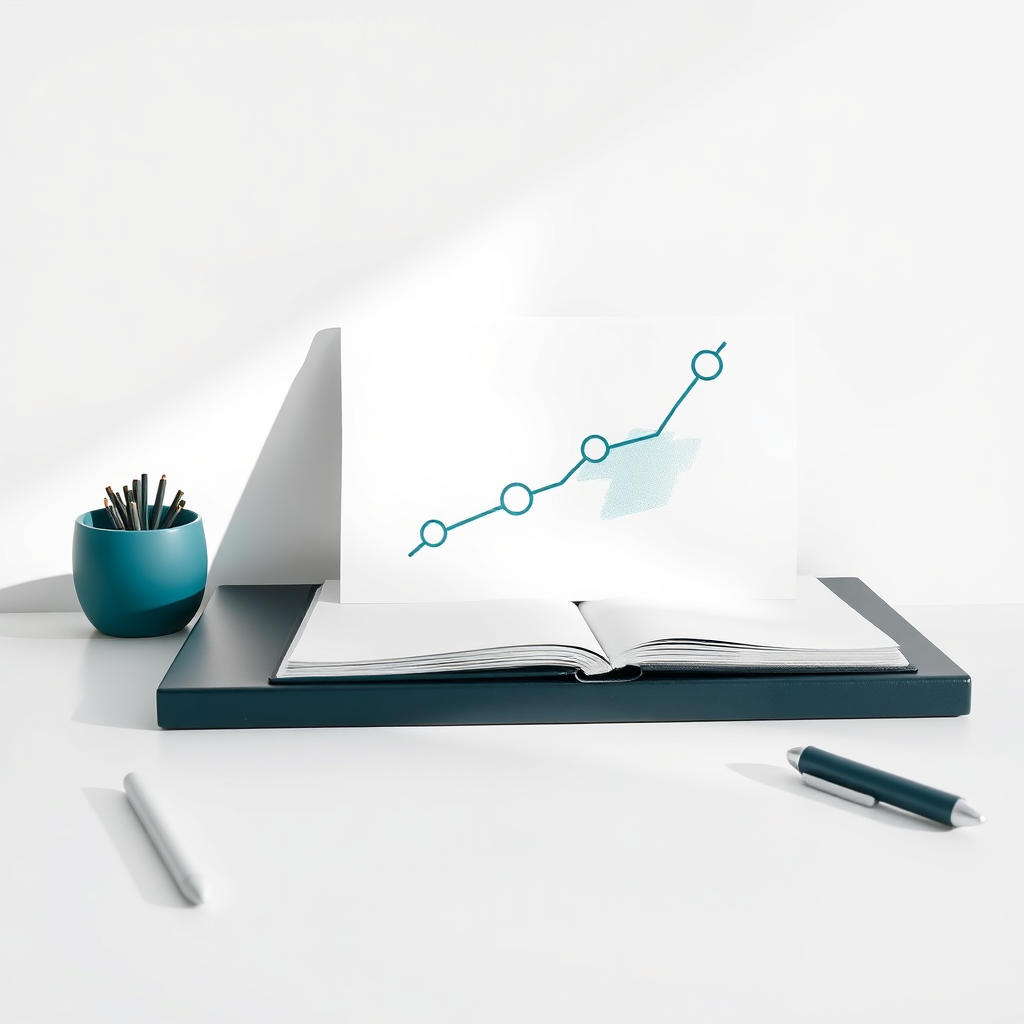 Abstract illustration of calm business growth
