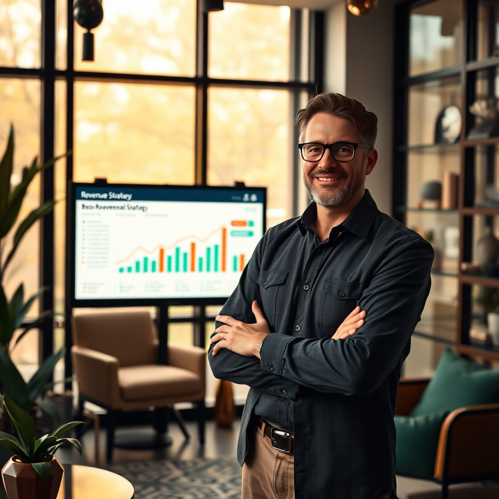 Revenue dashboard mockup
