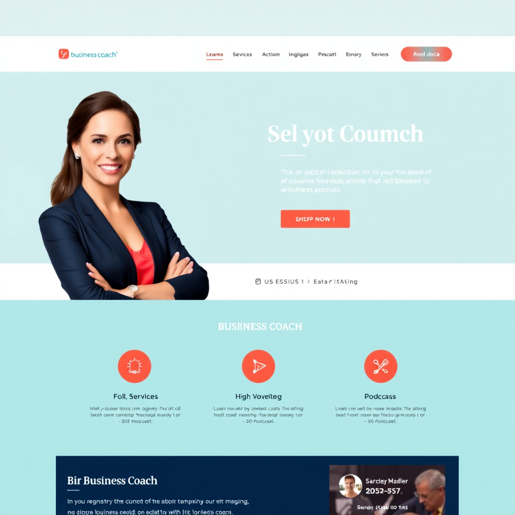 Business coach website