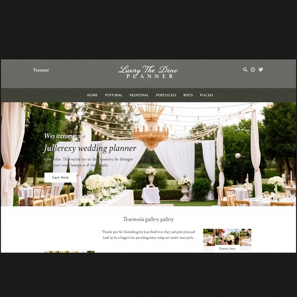 Wedding planner website