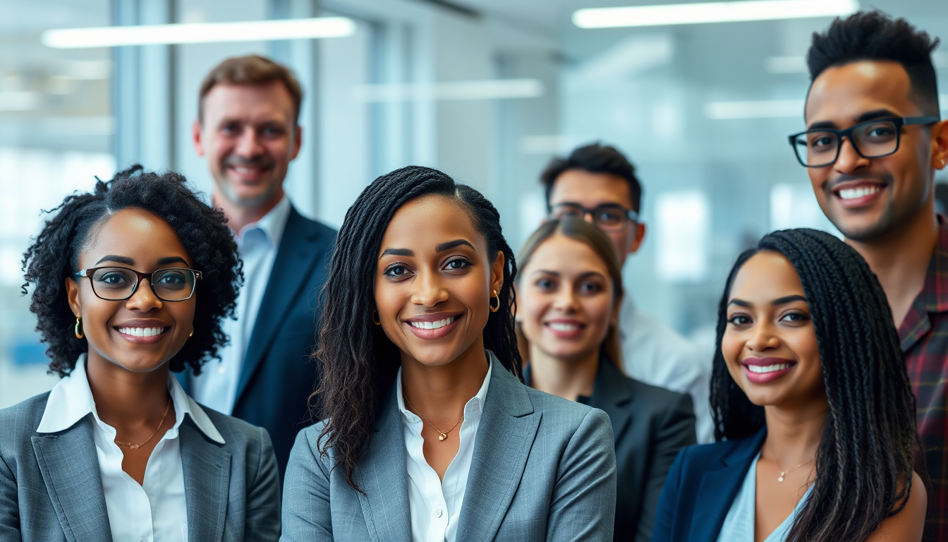 KaMma Clinical Research leadership team portrait in a modern clinical office setting