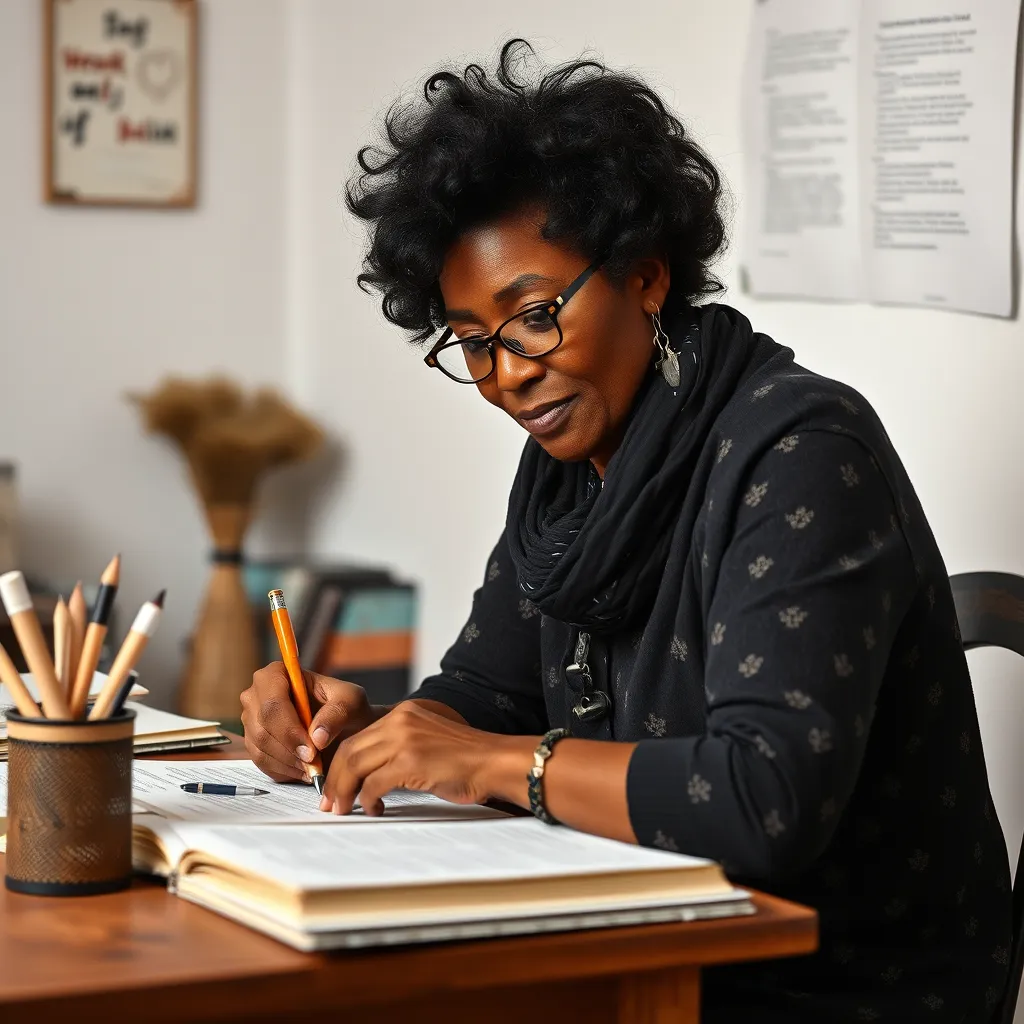 A lively and colorful scene from a Gwo-Ka music festival taking place on a beach at sunset. The image captures musicians playing traditional instruments like drums and flutes, dressed in vibrant traditional attire, passionately performing to an enthusiastic crowd of diverse spectators dancing joyfully. The sky is filled with rich hues of orange, pink, and purple as the sun sets on the horizon, casting a warm glow over the sandy beach. The scene includes tropical trees and festive decorations like colorful banners and lights strung between them. Each musician is detailed with intricate patterns on their clothing, showcasing cultural craftsmanship. Rendered in an atmospheric and vibrant style, this photorealistic image should focus on the emotions of the audience and musicians alike, with high clarity to highlight the textures of instruments and fabrics, in ultra-high definition 8K resolution.