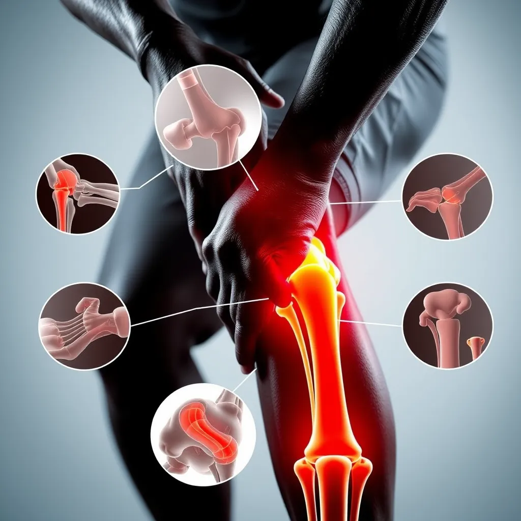 A detailed, photorealistic image of a diverse group of people, including an elderly person with arthritis, an athlete massaging sore muscles, and a farmer applying the rub on his back, showcasing the versatile use of the product.