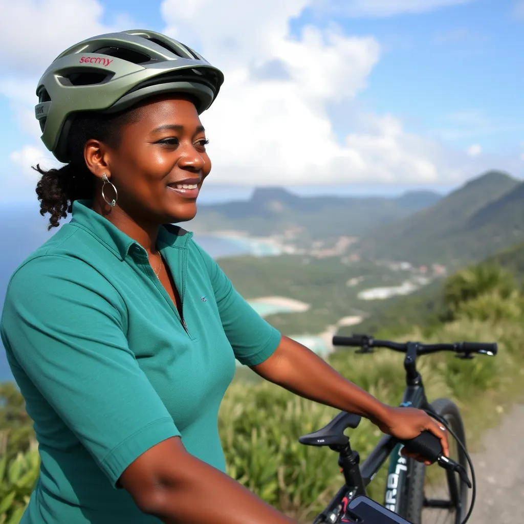 A focused athletic training session, featuring a nutritionist alongside athletes like cyclists. Show an outdoor setting with athletes engaging in exercises, alongside nutritious food preparations. Include elements like hydration stations and performance charts.
