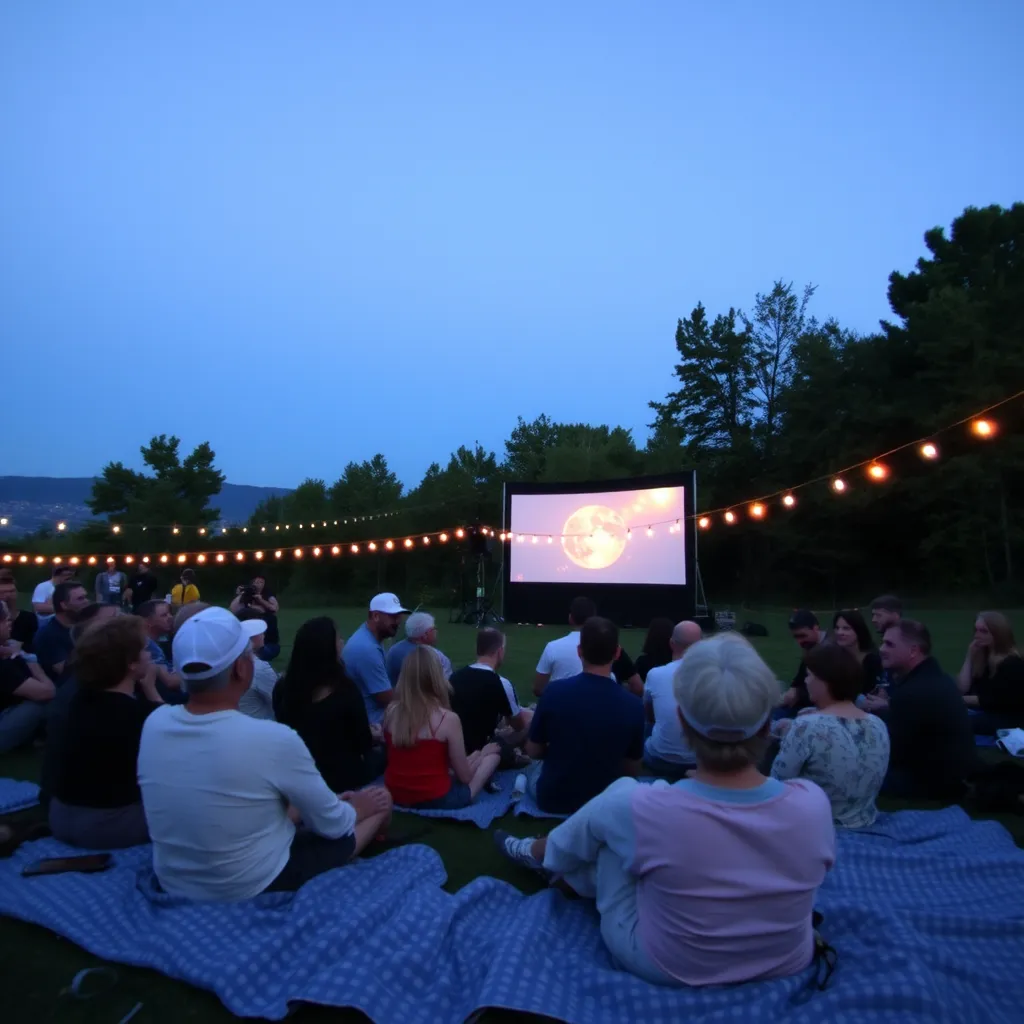 A lively and colorful scene from a Gwo-Ka music festival taking place on a beach at sunset. The image captures musicians playing traditional instruments like drums and flutes, dressed in vibrant traditional attire, passionately performing to an enthusiastic crowd of diverse spectators dancing joyfully. The sky is filled with rich hues of orange, pink, and purple as the sun sets on the horizon, casting a warm glow over the sandy beach. The scene includes tropical trees and festive decorations like colorful banners and lights strung between them. Each musician is detailed with intricate patterns on their clothing, showcasing cultural craftsmanship. Rendered in an atmospheric and vibrant style, this photorealistic image should focus on the emotions of the audience and musicians alike, with high clarity to highlight the textures of instruments and fabrics, in ultra-high definition 8K resolution.