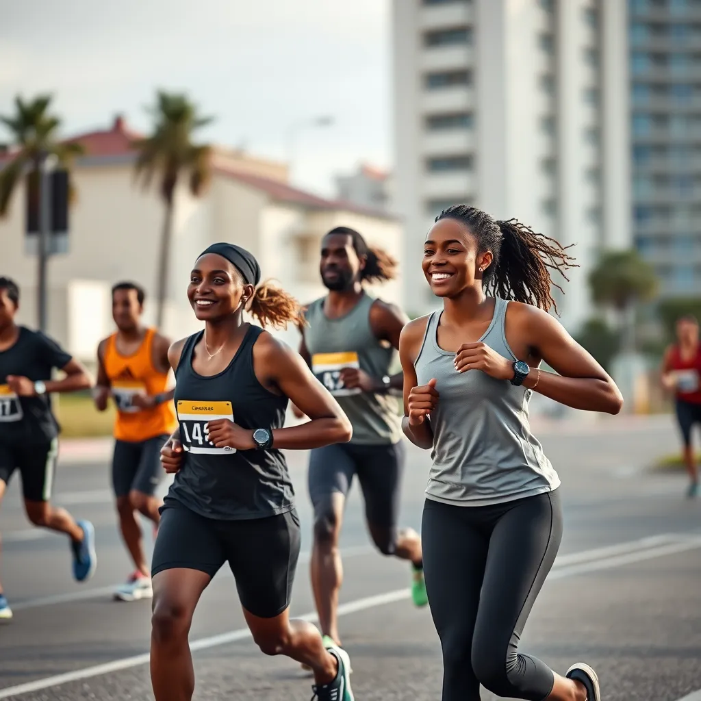 Runing race for health promotion in the Caribbean