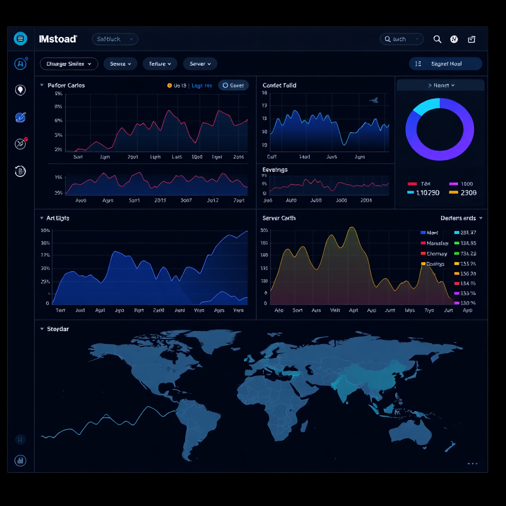 Real-time analytics dashboard interface