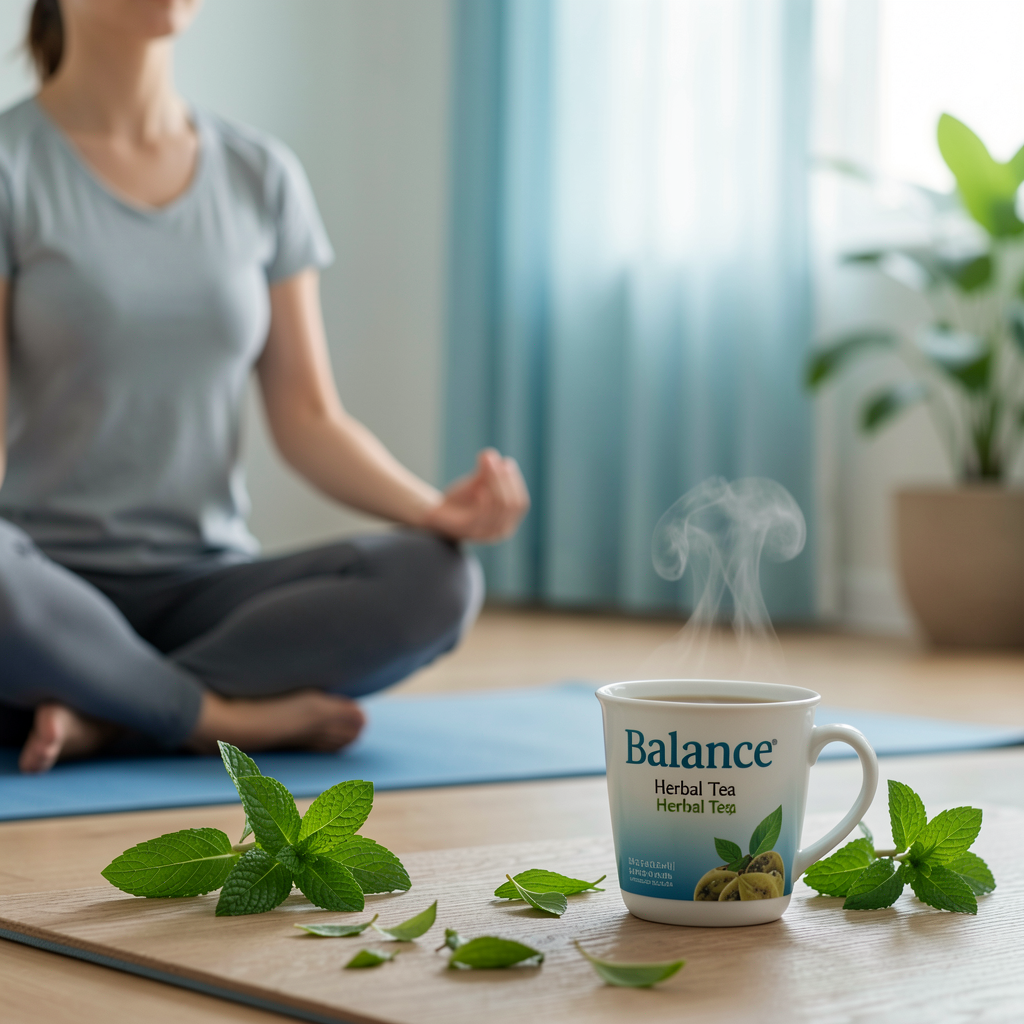 Person in a calm state with Balance tea