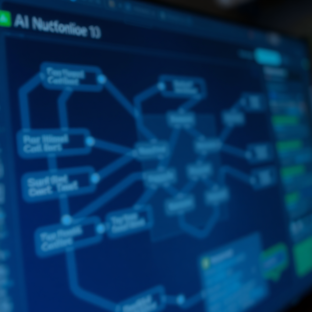 Blurred AI workflow screenshot