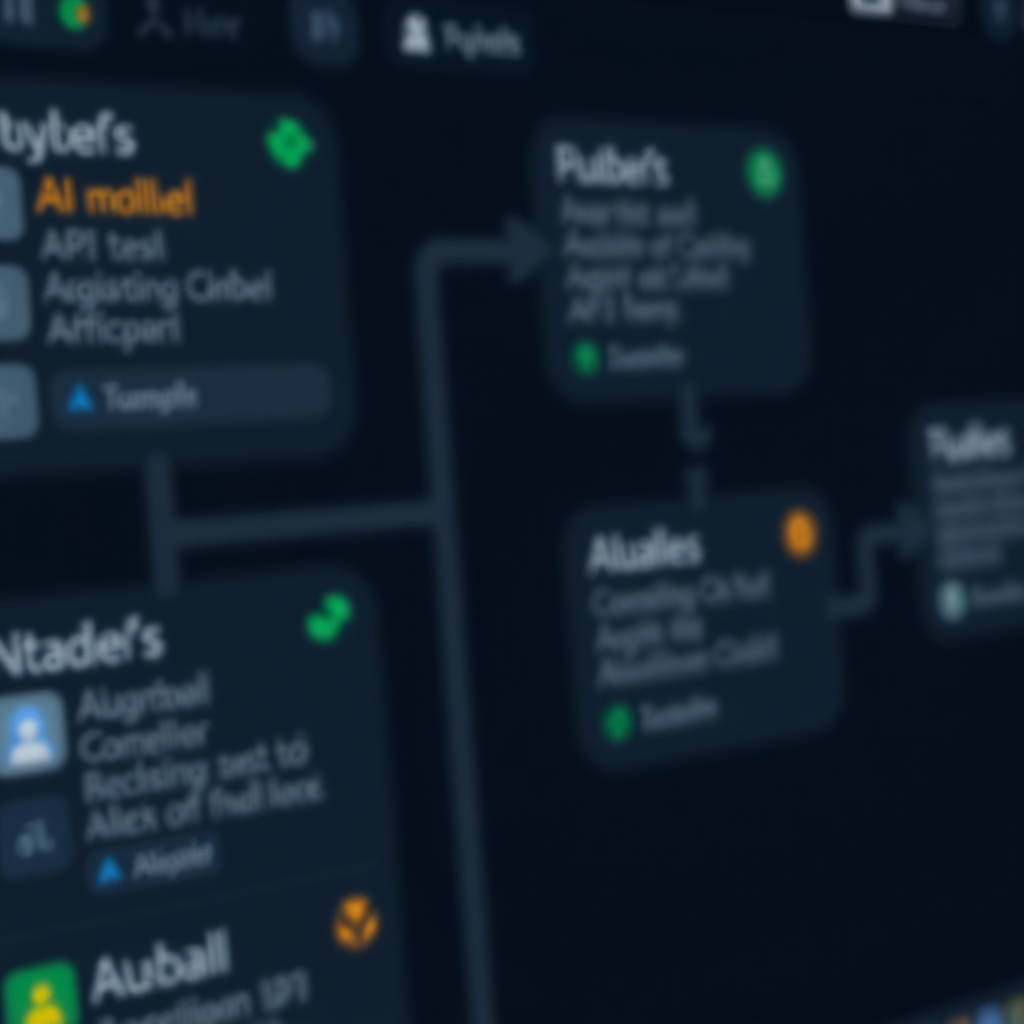 Second blurred AI workflow screenshot