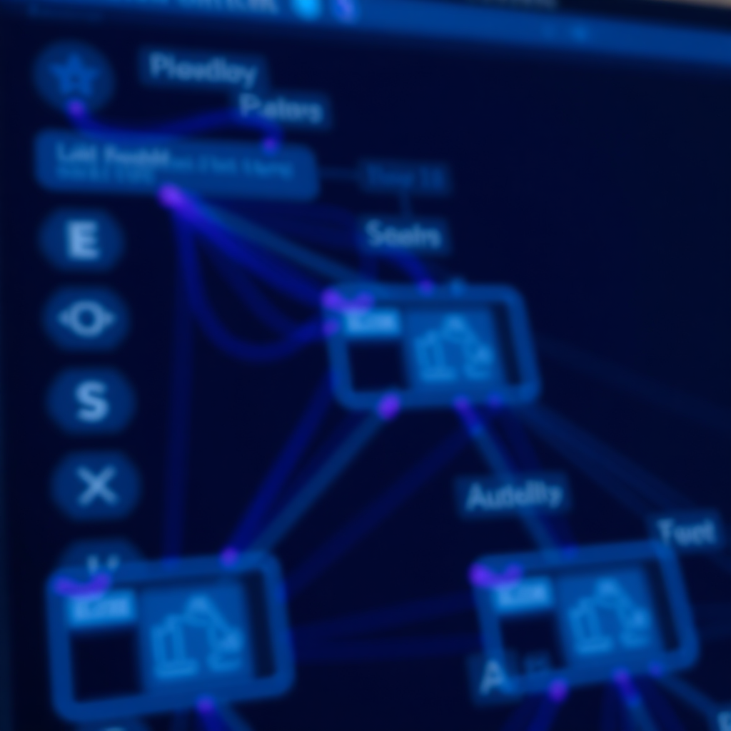 Blurred automation map preview