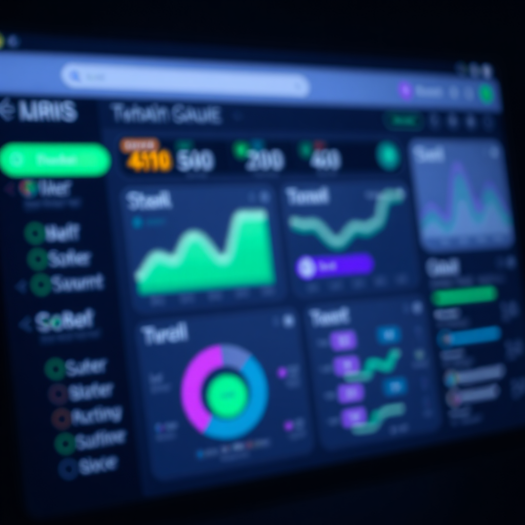 Blurred AI dashboard preview