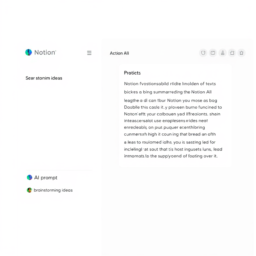 Screenshot of Notion AI in action
