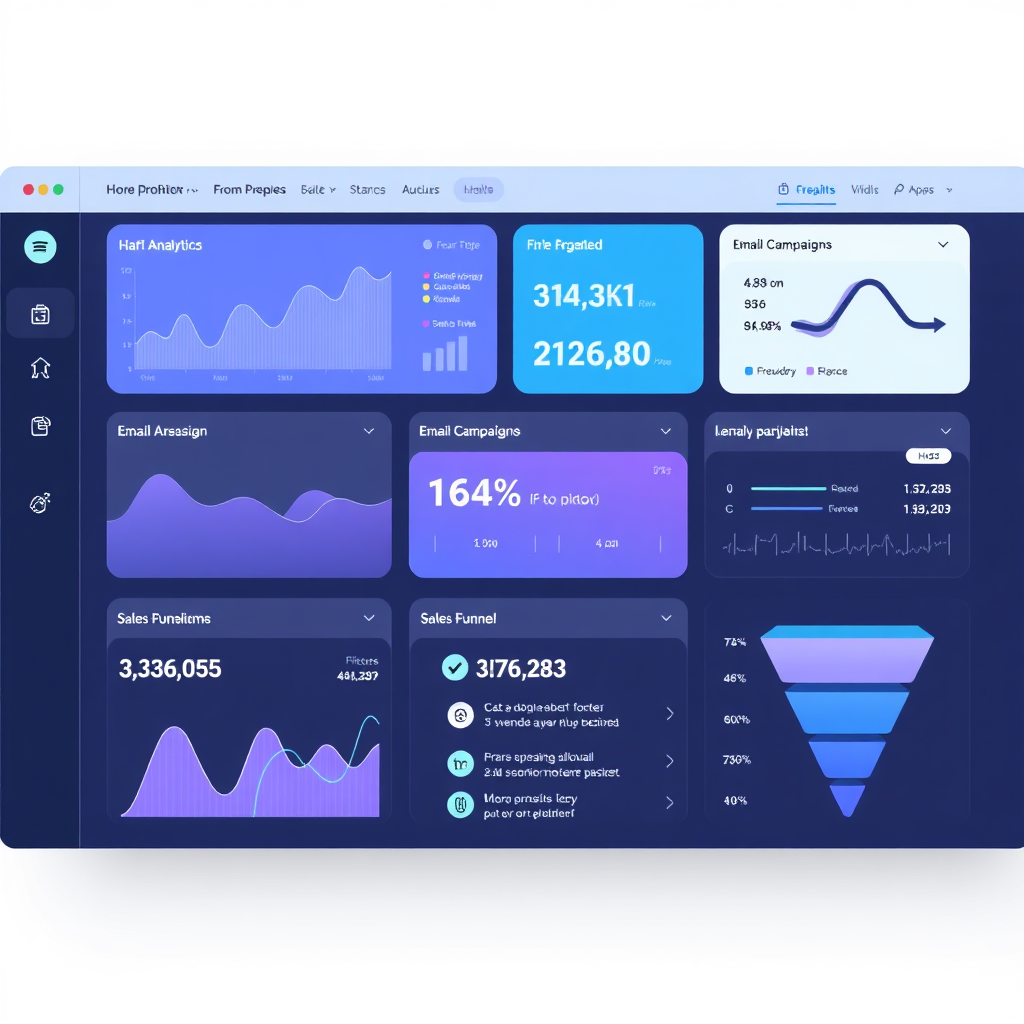 Systeme.io platform dashboard preview