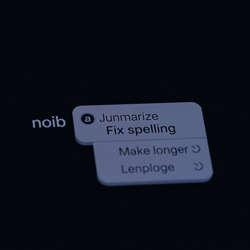 Notion AI UI mockup