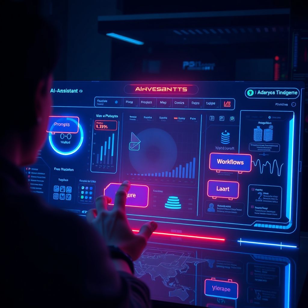 Holographic AI workspace
