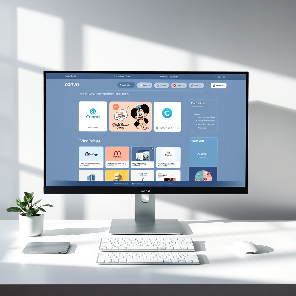 Canva design system dashboard preview