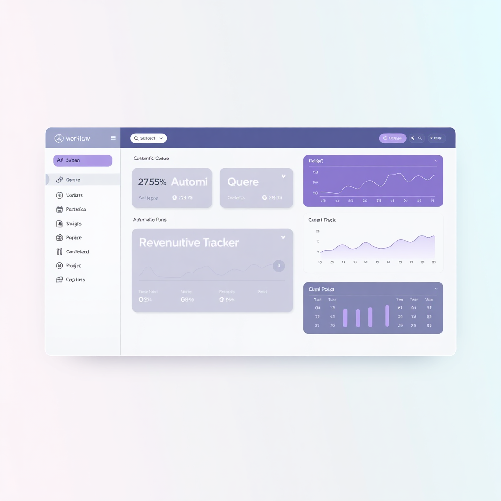 AI workflow dashboard mockup