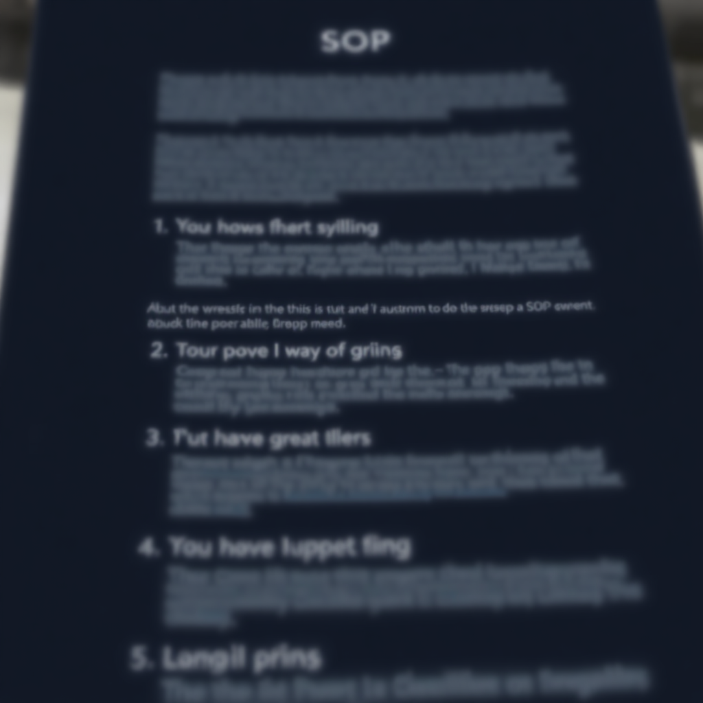 Second blurred SOP preview