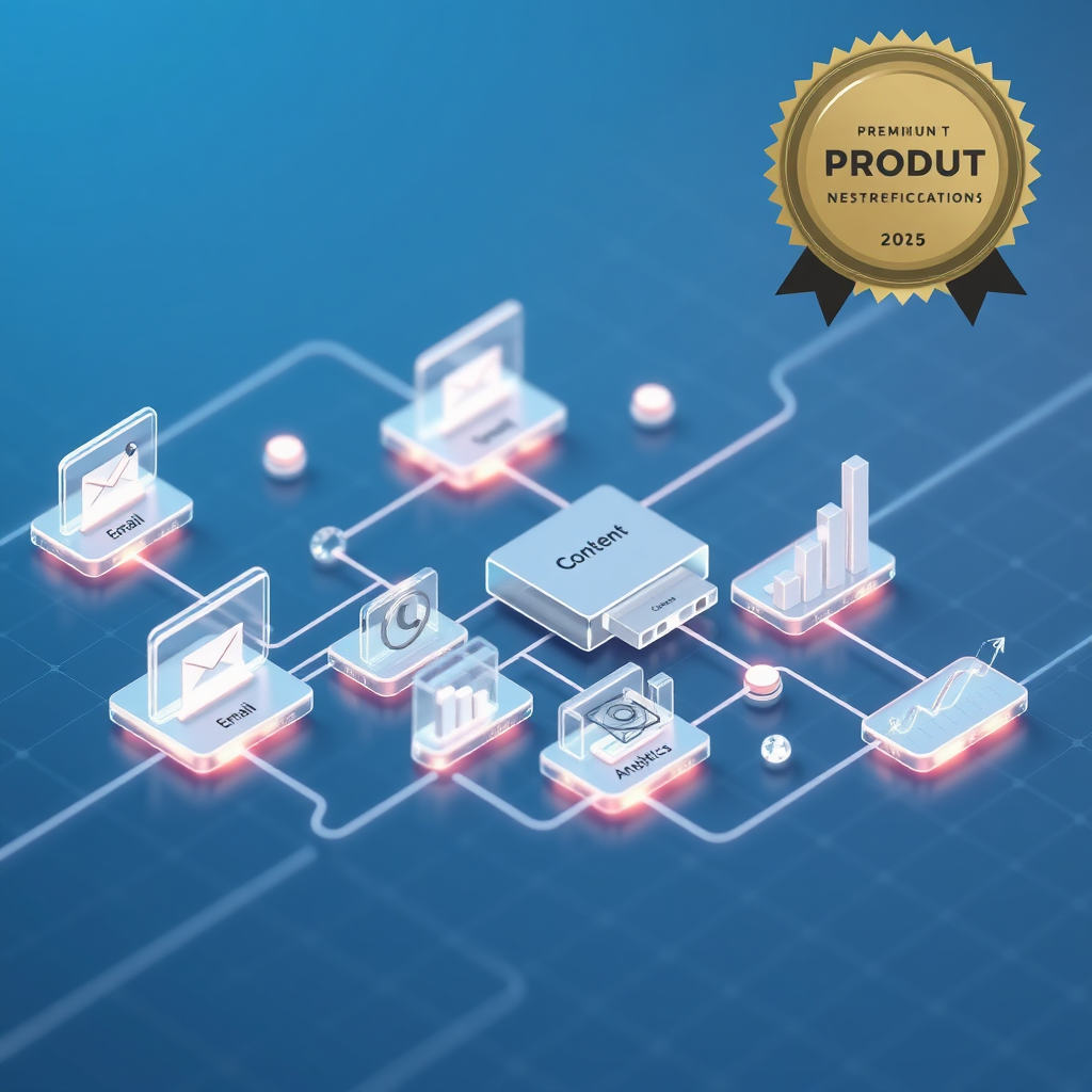Abstract systems diagram illustration