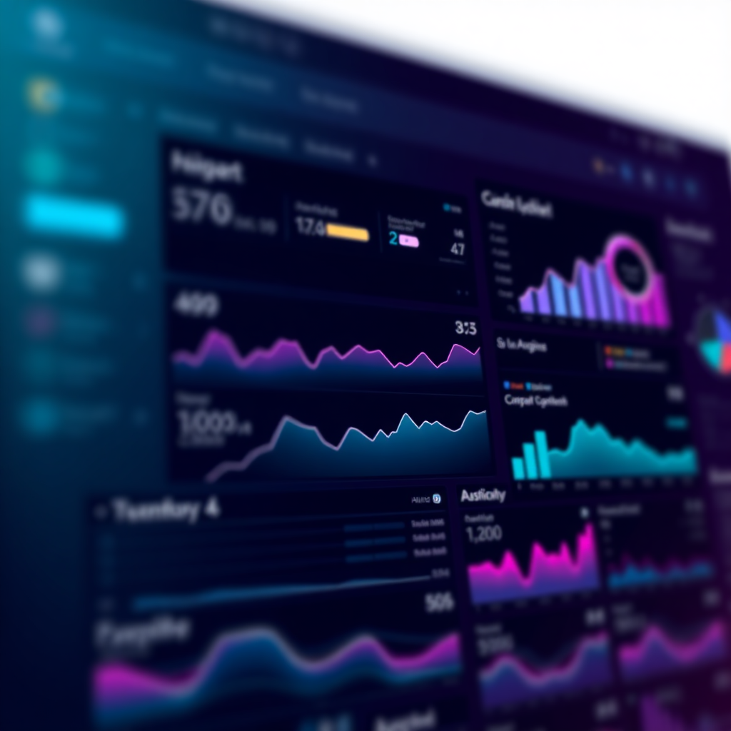 Second blurred AI dashboard preview