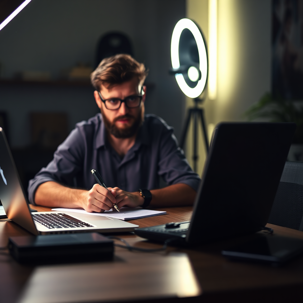 Creator writing article