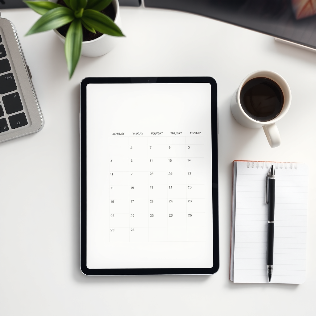 Productivity setup illustration