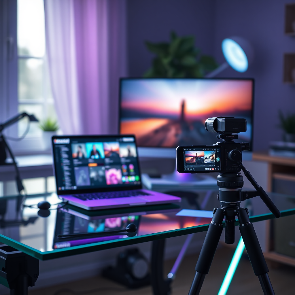 Cinematic creator workspace
