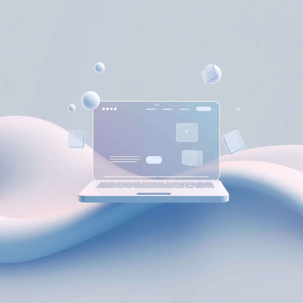 Website UI visual