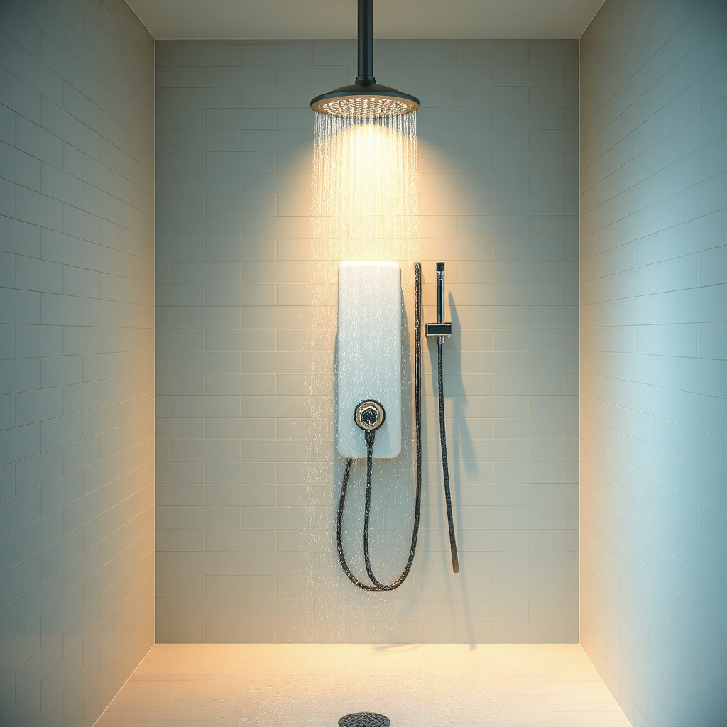 Anespa DX shower wellness system with spa-like minimal bathroom aesthetic
