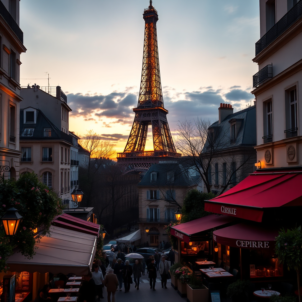 Parisian Cafe Scene