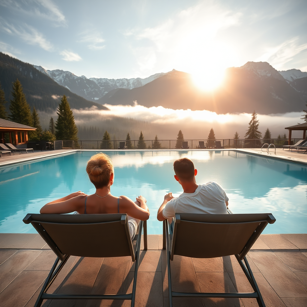 Poolside relaxation