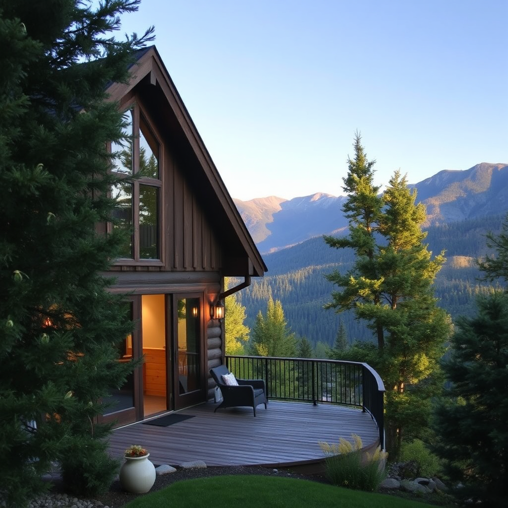 Private cottage with mountain view