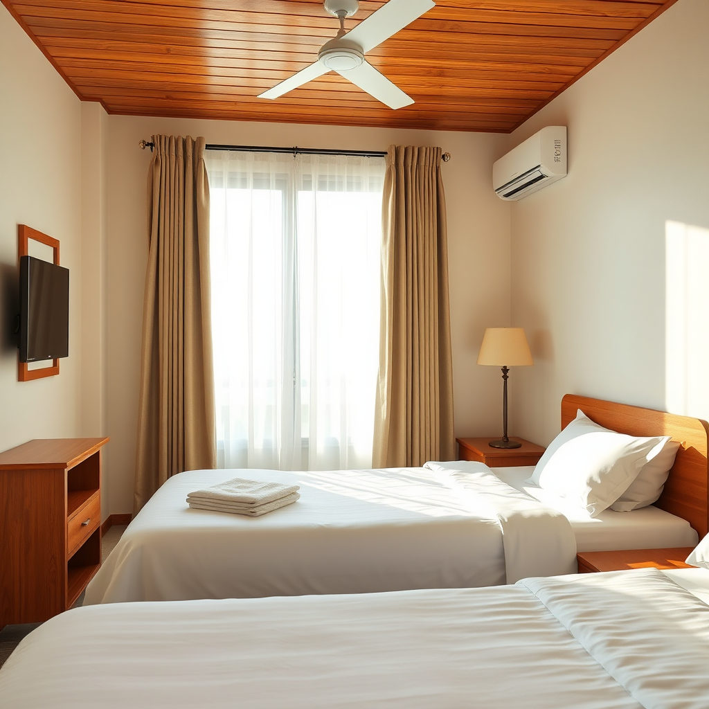 Air-conditioned rooms at Milfer Resort