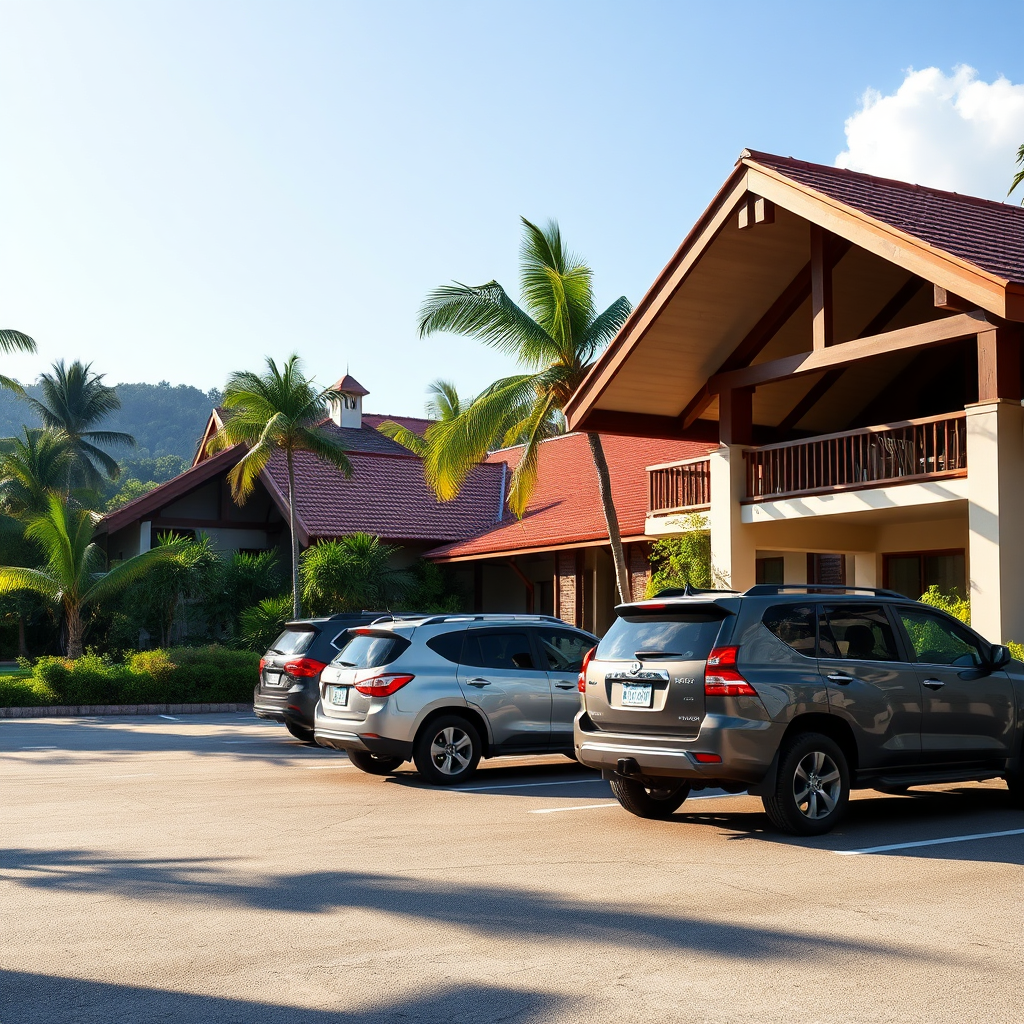 Parking area at Milfer Resort