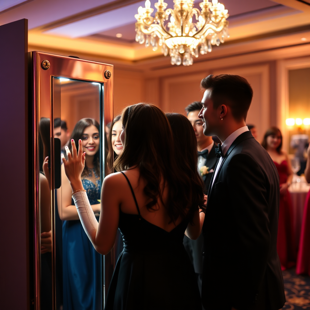 School event mirror booth