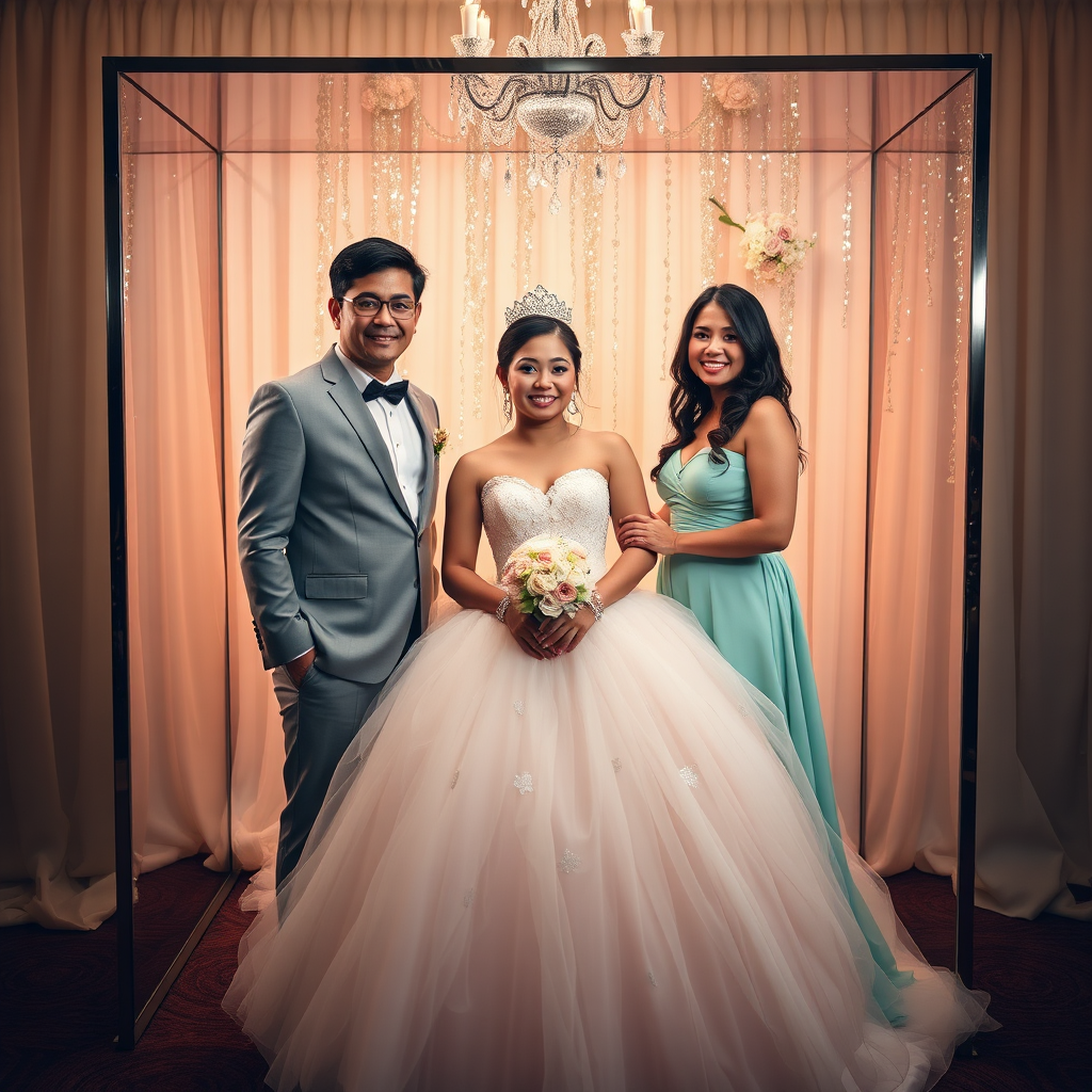 Quinceañera mirror booth event