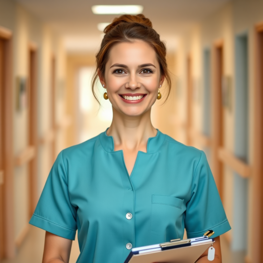 A confident care trainer presenting