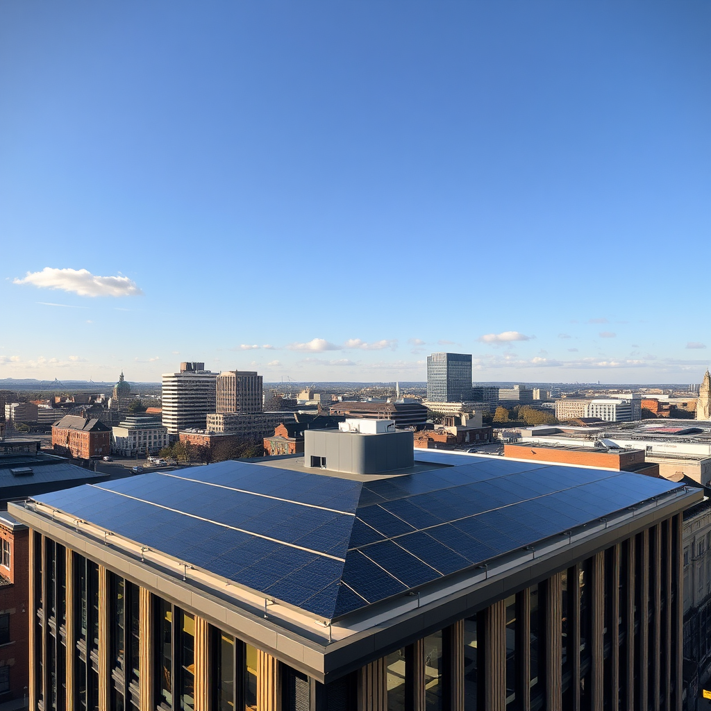Commercial solar installation in Nottingham