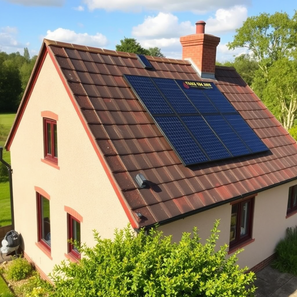 Rural Nottinghamshire solar installation