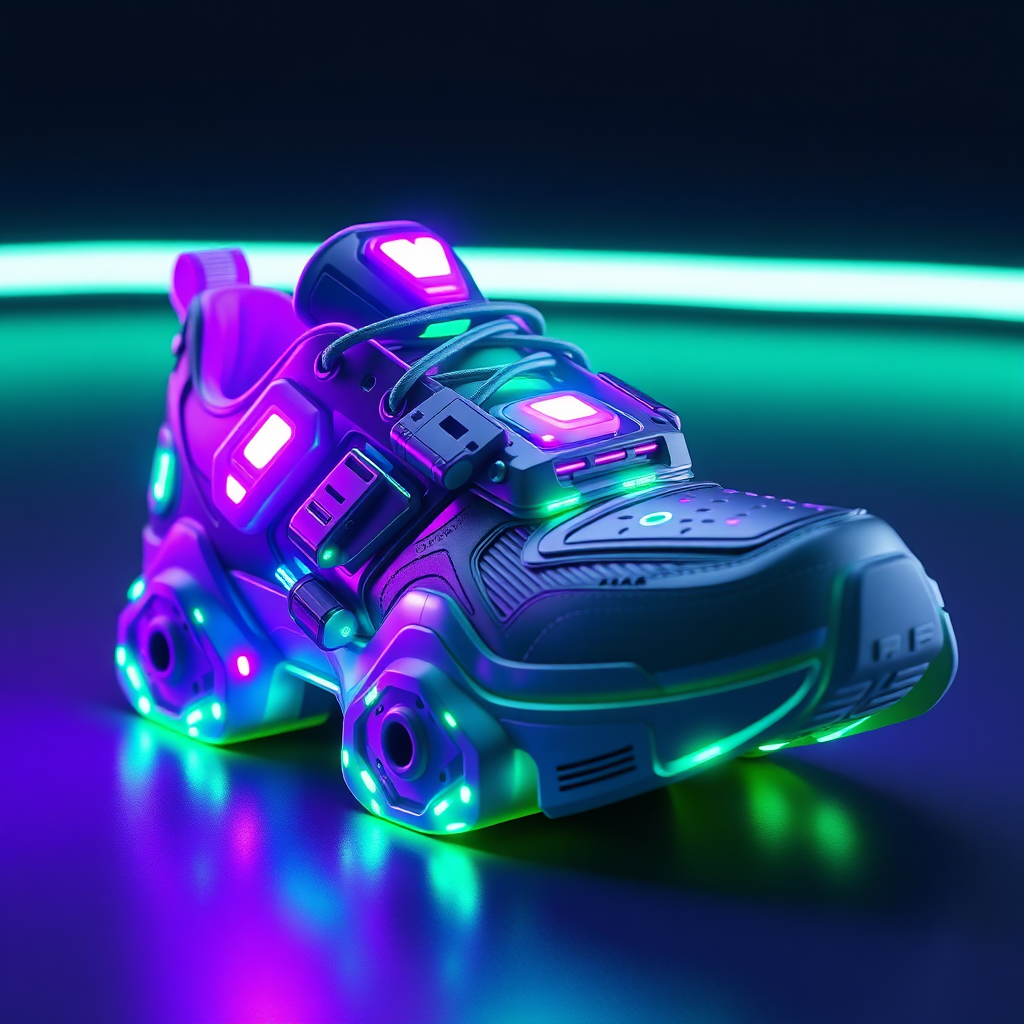 Cyberpunk product conceptual art style