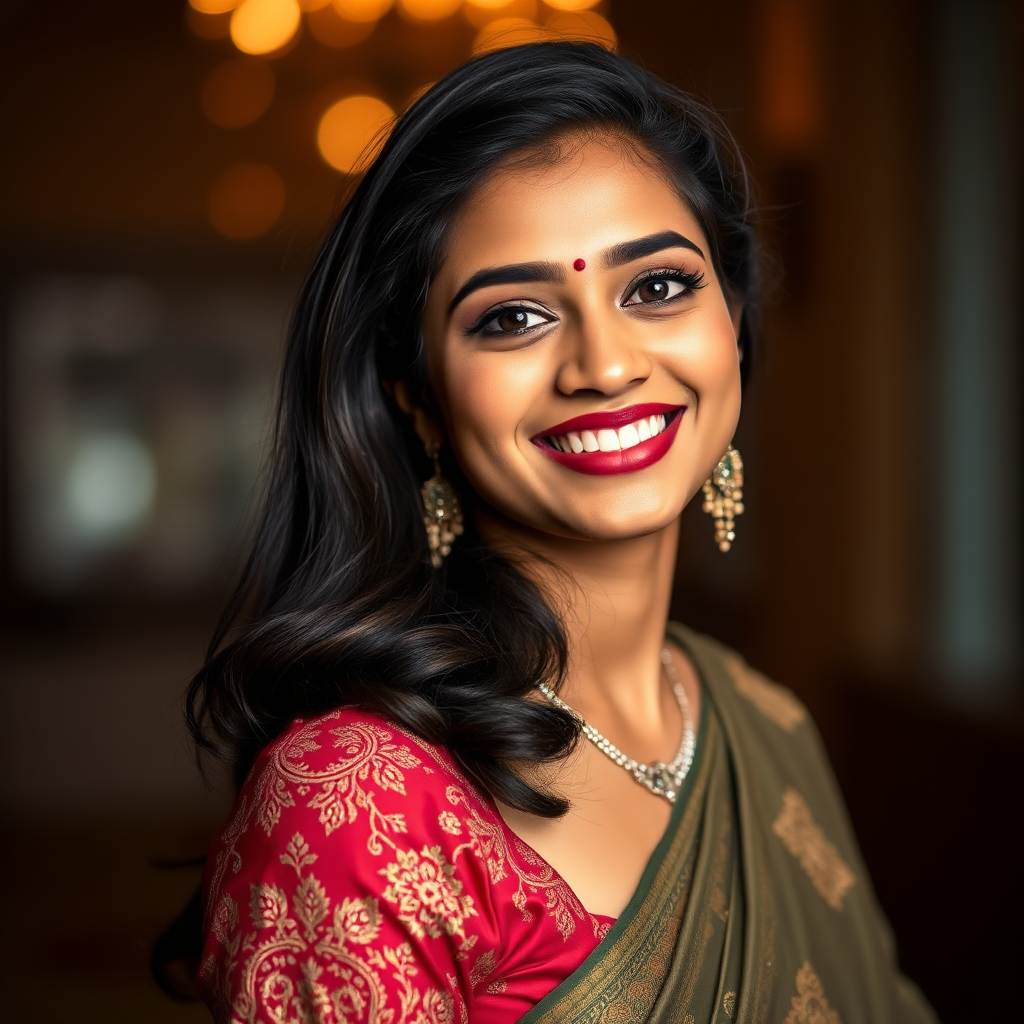 Beautiful woman smiling