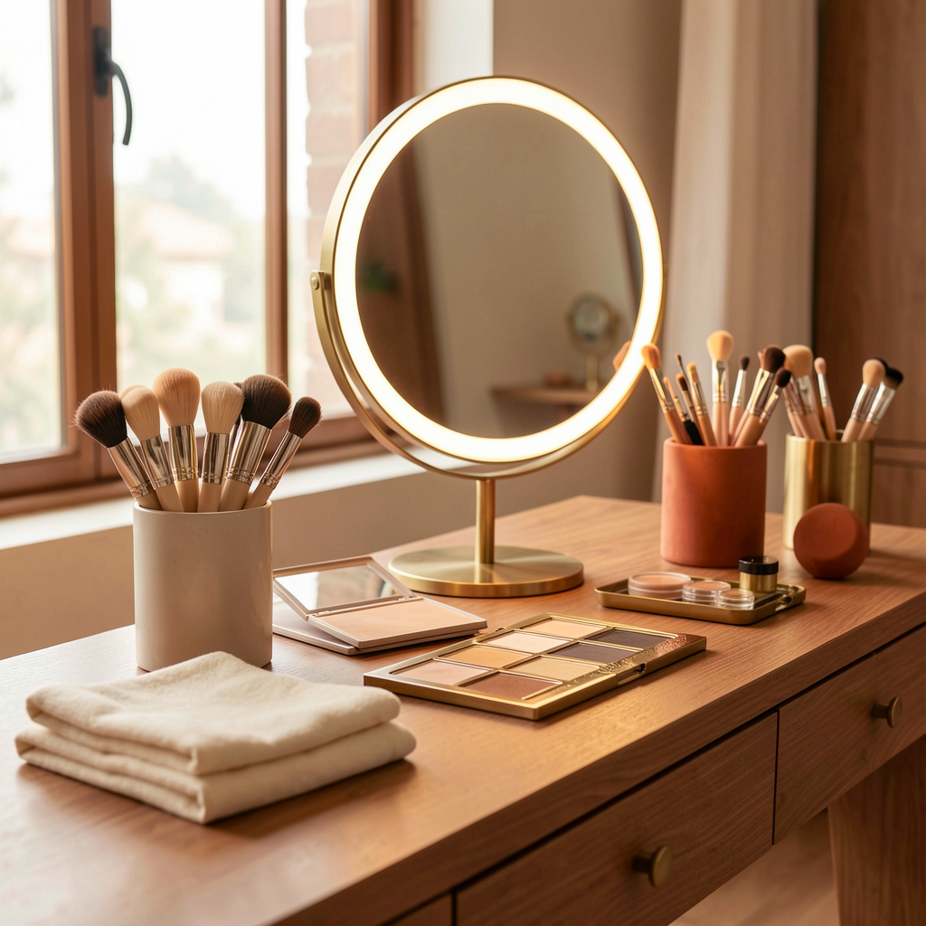 Organized makeup station