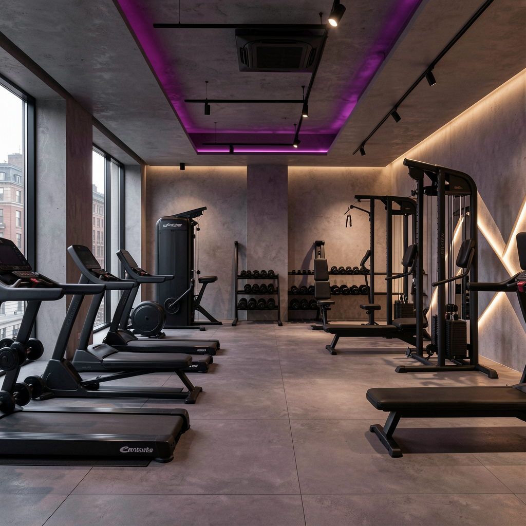 Premium gym website concept visual