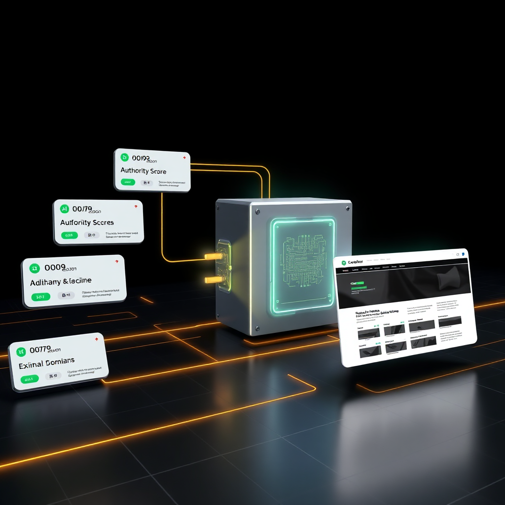 Illustration of domains flowing into an AI builder system