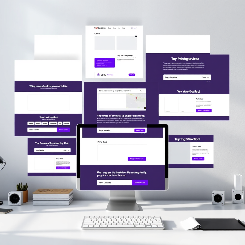 Landing page mockups