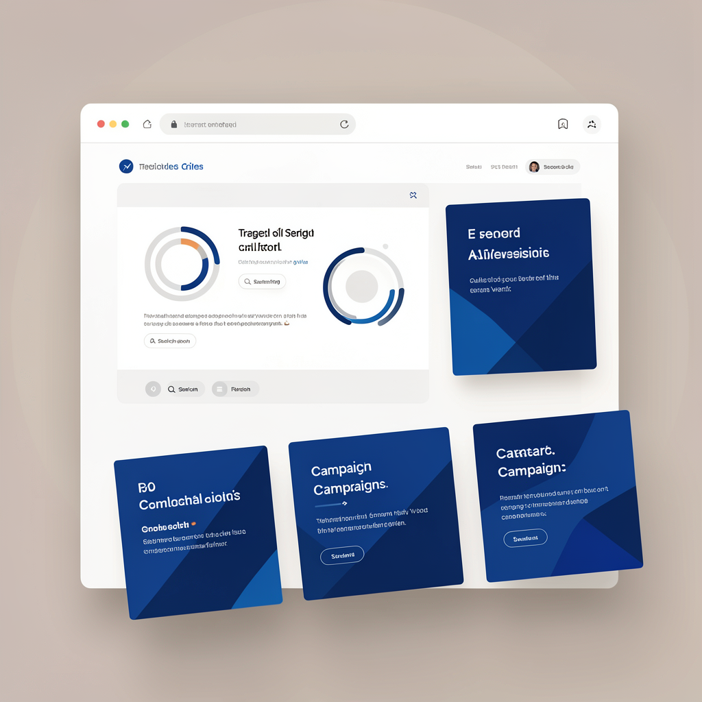 Paid search advertising concept