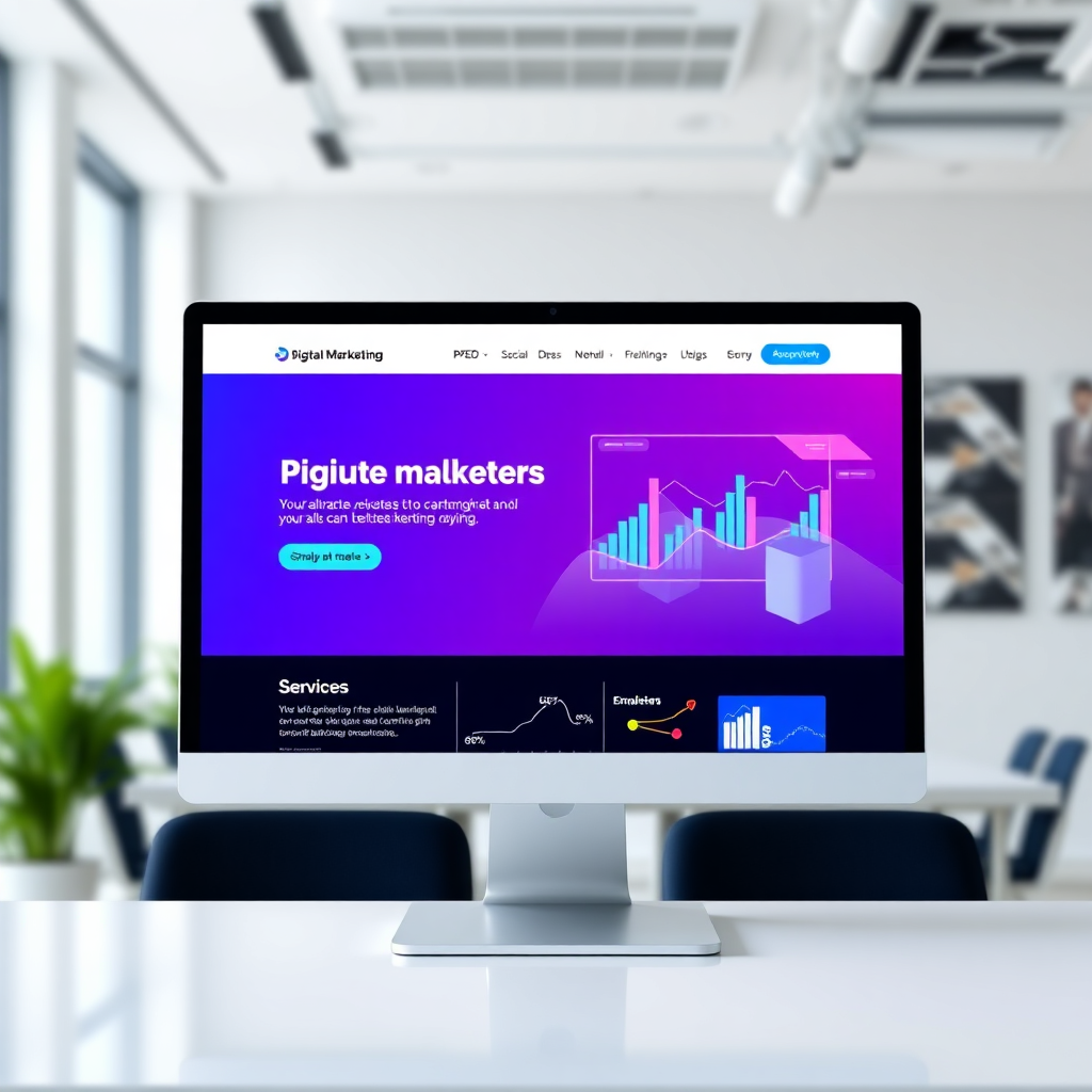 Agency website mockup