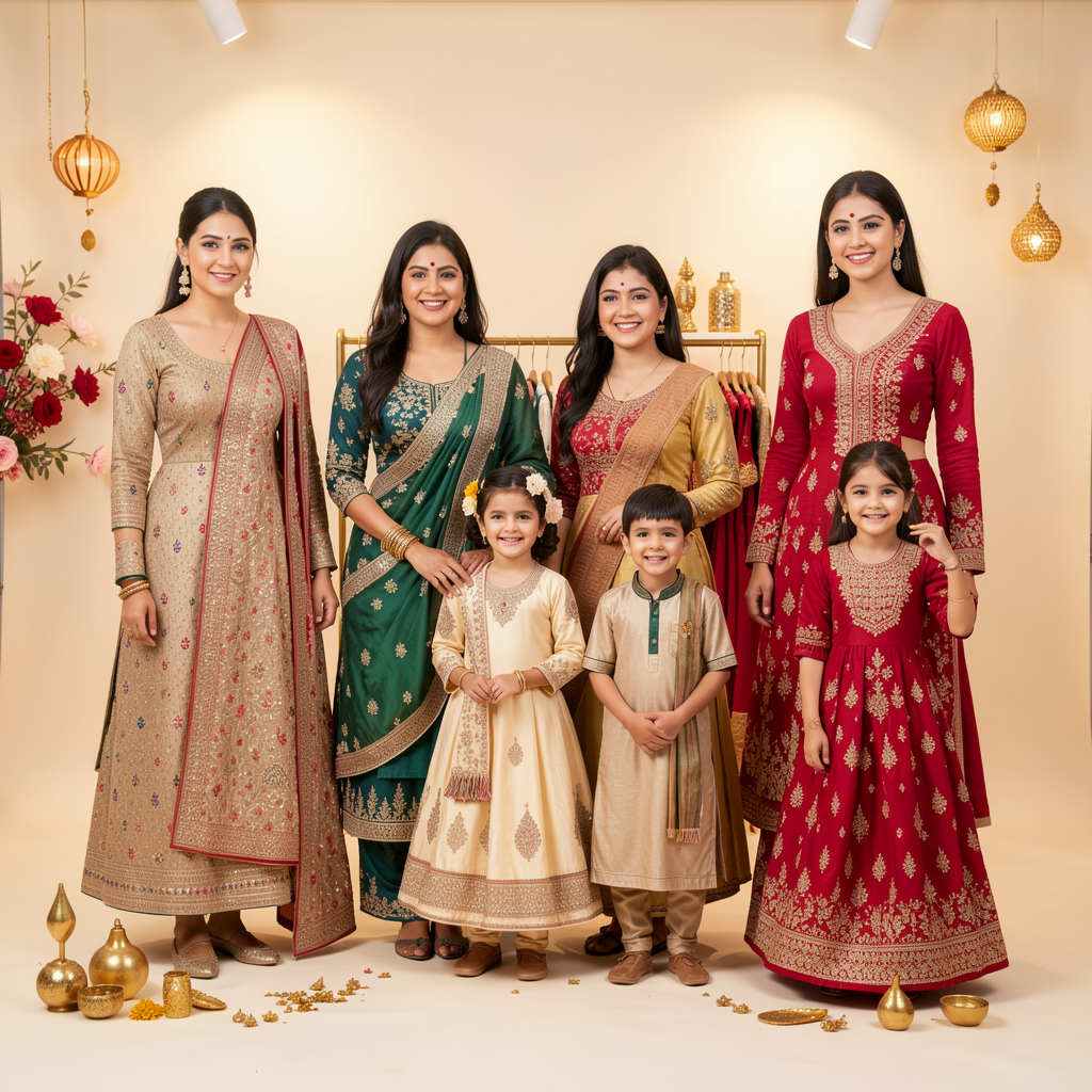 Seasonal family clothing collection
